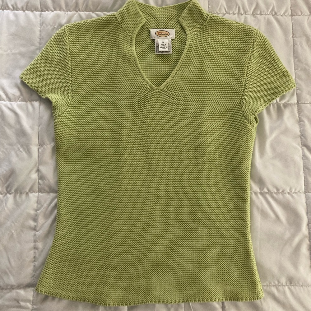 Cotton knit short sleeve Talbots top Size S